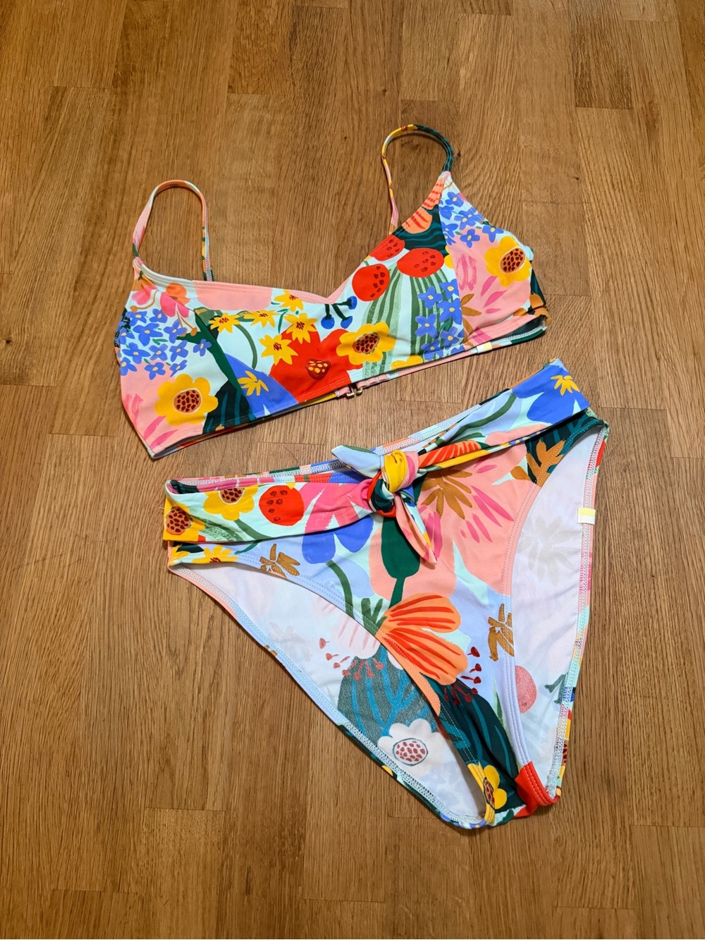 Summersalt Rifle Paper Co 4/6 The Wanderlust Bikini Set in Sicily Print